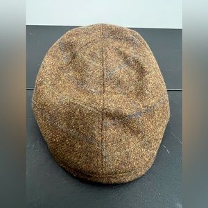 Vintage Men’s Heritage Traditions Wool Blend Brown Flat Cap One Size Fits All